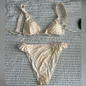 Dippin' Daisy's Cream and Pink Polka Dot Bikini